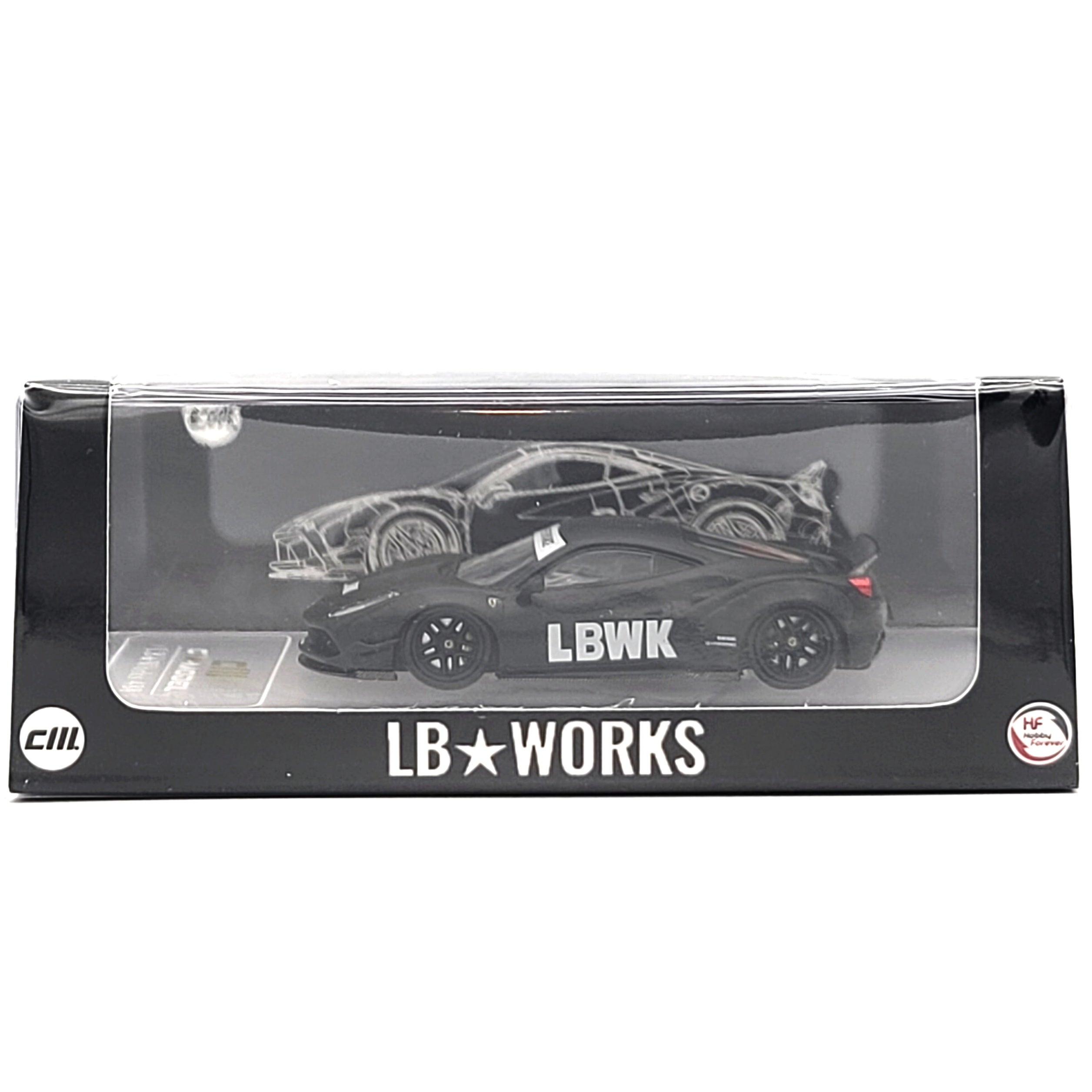 CM Model Liberty Walk Ferrari 488 Widebody - 1:64, Black (2024 Indonesia Exclusive)